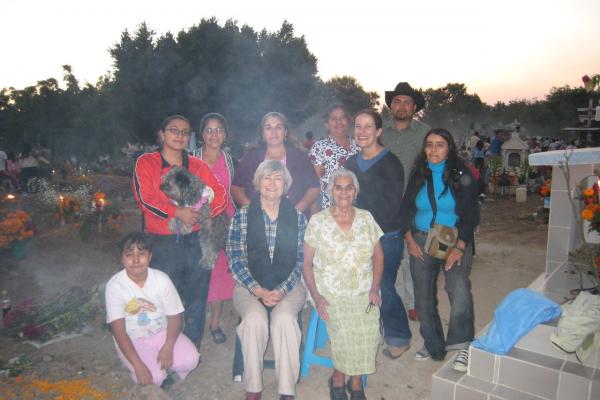 At the Cementery